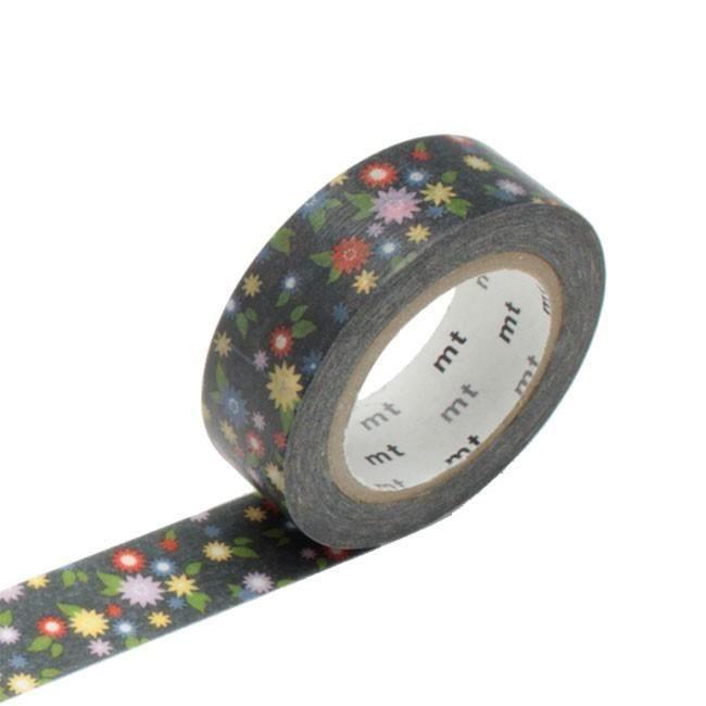 Ruban masking tape - OZ INTERNATIONAL - Nuée de fleurs - 10 m - Papier washi - Floral