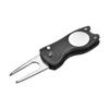 Golf Divot Repair Tool Foldable Metal Golf Green Divot Tool with Magnetic Ball Marker 5