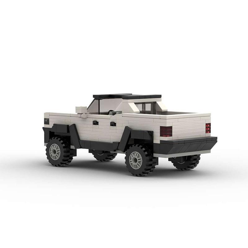 Совместимый с конструктором Hummer Ev Пикап Маленькие Детали Сборка Автомобиля Классический Креативный Украшение Настольная Модель
