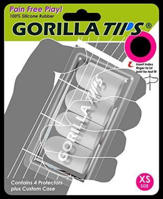 Gorilla Tips XS Прозрачные наперстки прозрачные размер XS - безболезненный цвет,