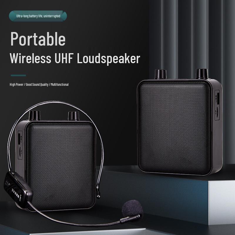 BeeAmplify: Wireless Bluetooth Microphone & Loudspeaker for Teachers, Portable Classroom & Public Address System with Playback