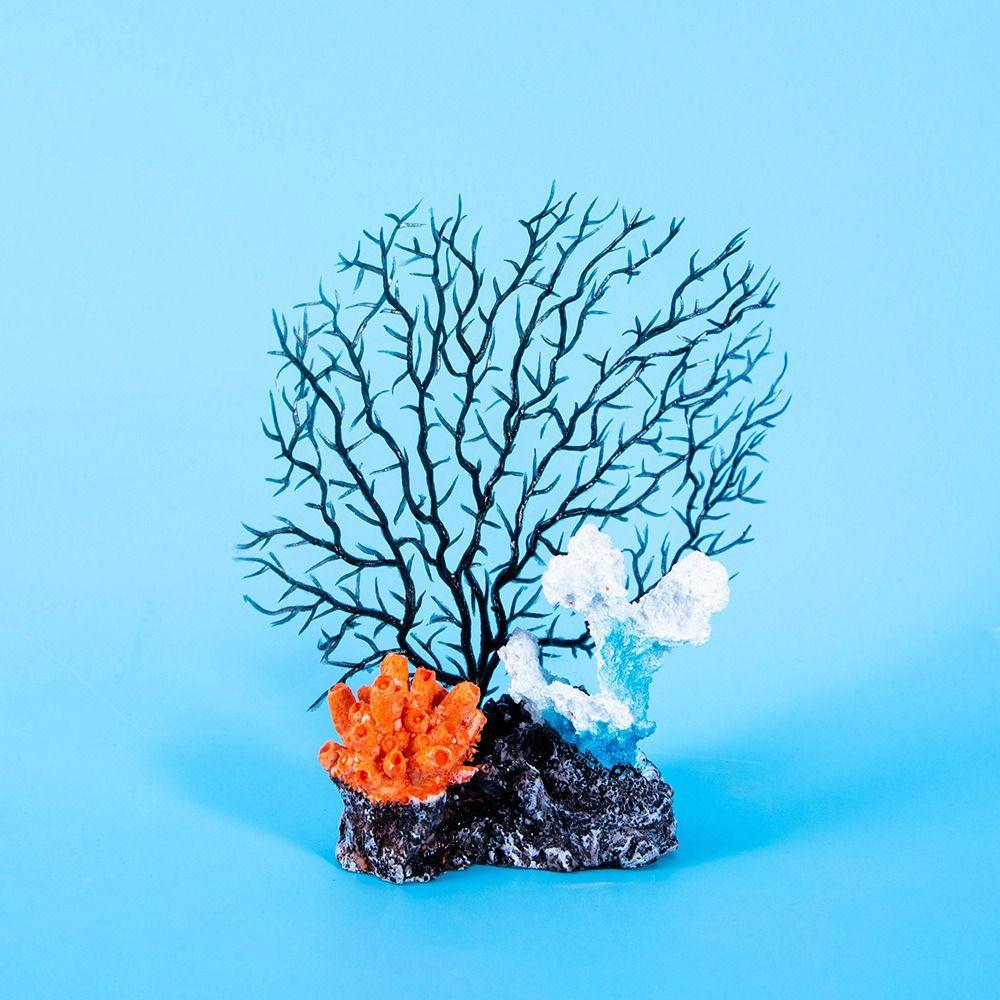 Красочное украшение для аквариума, ландшафт, смола, водные растения, игра рыб