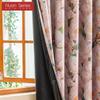 1 шт. Серия Nuan Стиль Французская Деревня Блэкаут Шторы Розовый Принт Камелии Шторы для Спальни Гостиной Балконного Окна для Домашнего Декора