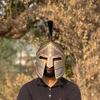 Tribal  Brown Medieval Era Warrior Helmet  King Leonidas Helmet King of Sparta Leonidas Brown Helmet Best Gift