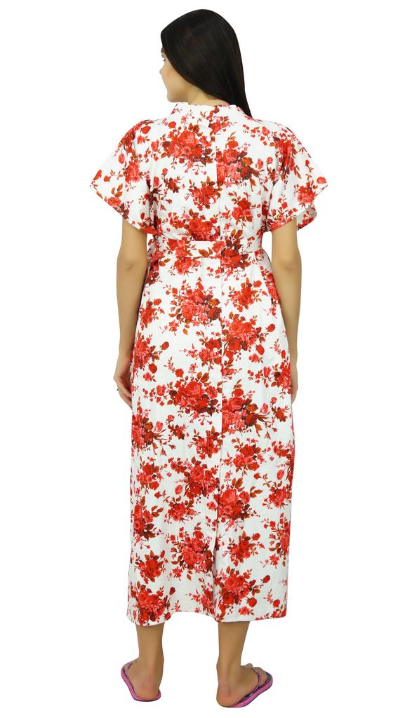 Bimba Delivery Maternity Gown Caftan Maxi| Front & Back Button Kaftan Dress