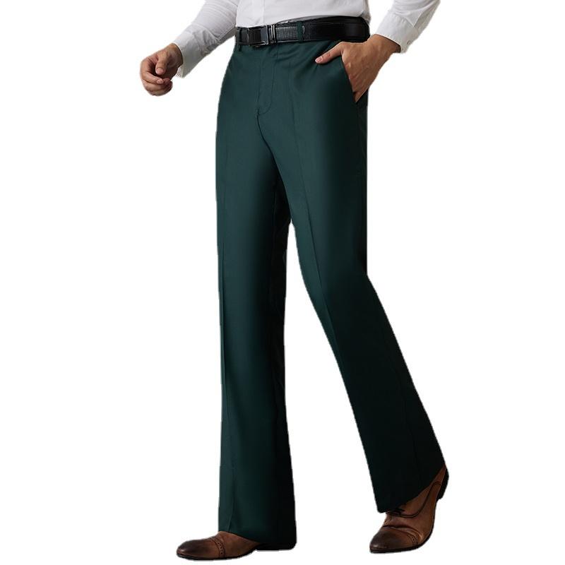 Мужские расклешенные брюки с расклешенным низом, облегающие винтажные формальные брюки, брюки с вырезом