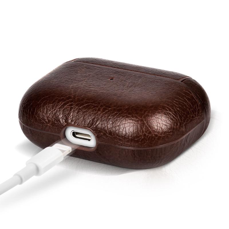 Кожаный защитный чехол для Apple AirPods 2/3/4/Pro2 — доступен в четырех цветах