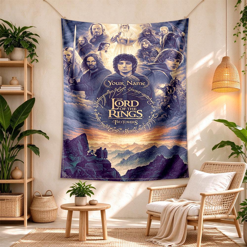 Lord Rings Custom Wall Tapestry Wall Tapestry Ultra-Soft Perfect for Office Wall Ideal for All Seasons Gifts For Family Or Friends
