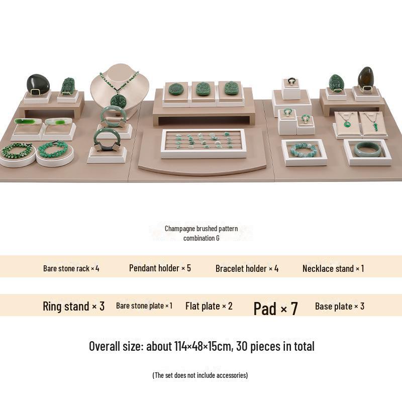 Подставка для ювелирных изделий из нефрита для сережек, ожерелий и браслетов