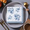 20pcs/bag Classical Flower Printed Square Dinner Napkins Paper Disposable Tableware Wedding Party Decoration