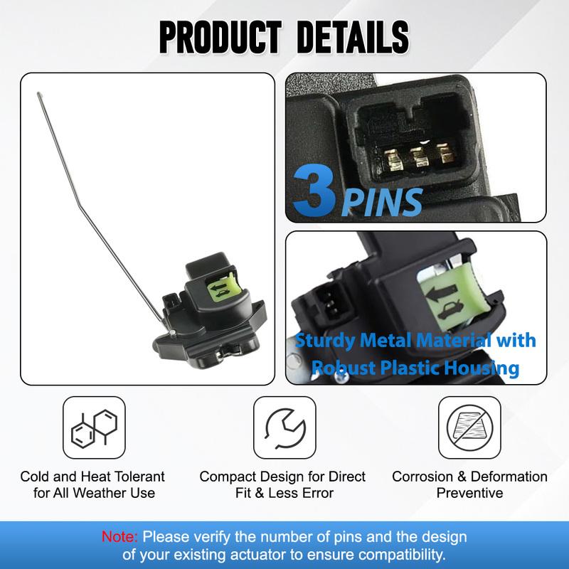 Car Rear Tailgate Trunk Latch Actuator Lock for Hyundai Accent Solaris Verna 2012 2013 2014 2015 2016 2017 81230-1R010 3 P