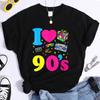 Women's Fashion 90's T-Shirt Summer Casual Classic 90's Shirt Loose Women's T-Shirt Tops