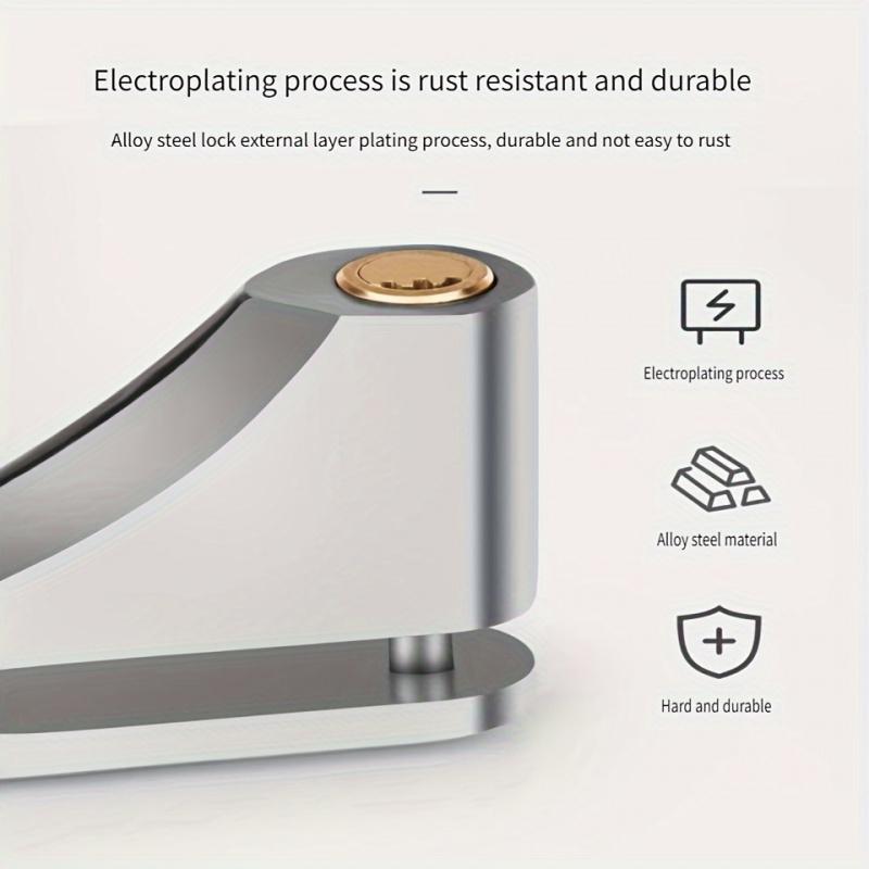 Надежный замок на тормозной диск мотоцикла