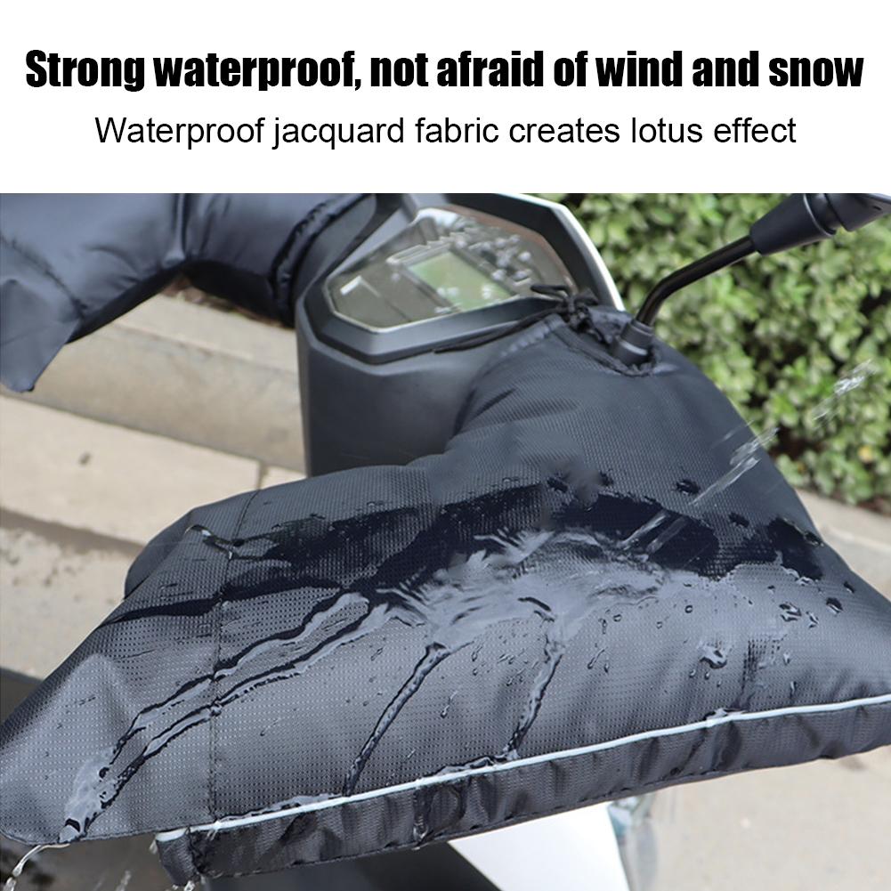 Обычный зимний теплый чехол на руль для езды на мотоцикле, водонепроницаемый и толстый ветрозащитный чехол на руль для электроскутера, инструменты