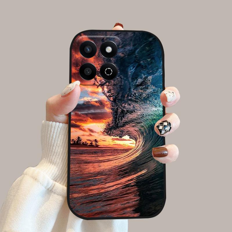 Мультяшный чехол-книжка для Honor 200 Smart Case X7c 4G Силиконовый мягкий ТПУ чехол для телефона для Honor Play 60 Plus 5G Защитный чехол Funda Cases