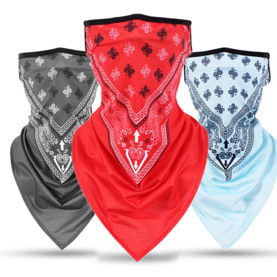 Outdoor Paisley Print Earloop Face Anti-UV Breathable Scarf Cover Neck Gaiter