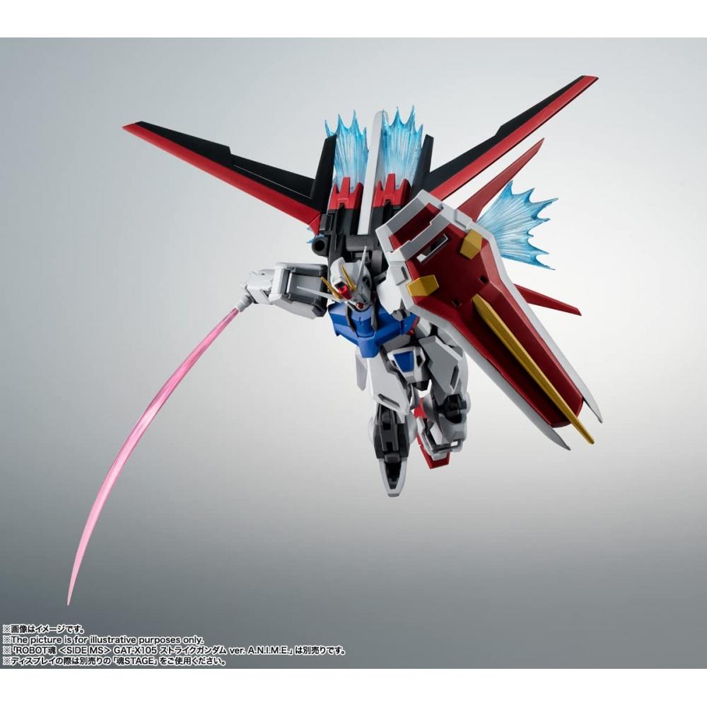 Bandai SPIRITS ROBOT Spirits Mobile Suit Gundam SEED [SIDE MS] AQME-X01 Ale Striker & Effect Parts Set Ver. A.N.I.M.E. Approx. 150mm PVC&ABS Painted M