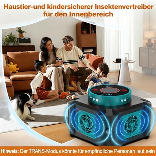 Ultrasonic Rodent Repeller 4 Modes Indoor Outdoor Electronic Mouse Rat Pest Deterrent for Attic House Warehouse Basement Garage Office