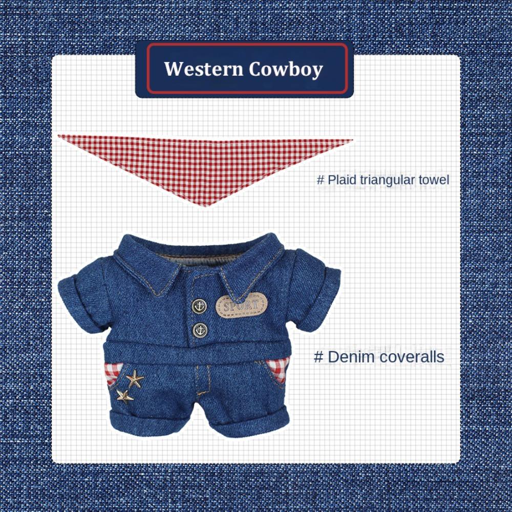 Cute Clothes for 20cm Cotton Doll Jumpsuits Skirts Suits Children Toys Gift Jumpsuits  (No Doll)