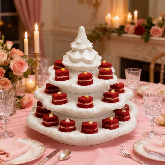 Yousheng Deviled Egg Christmas Tree Decorative Deviled Egg Platter Green Resin Xmas Tree Shape Reusable Holiday Egg Holder for Deviled Eggs Festive