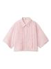Cropped Ruffle Shirt RWFT232018 PNK [Fur Fur] Women's