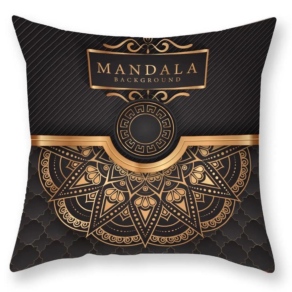 Мандала Декоративная наволочка Наволочка Квадратная Наволочка для диванной подушки Чехол для подушки Мандала Домашний декор