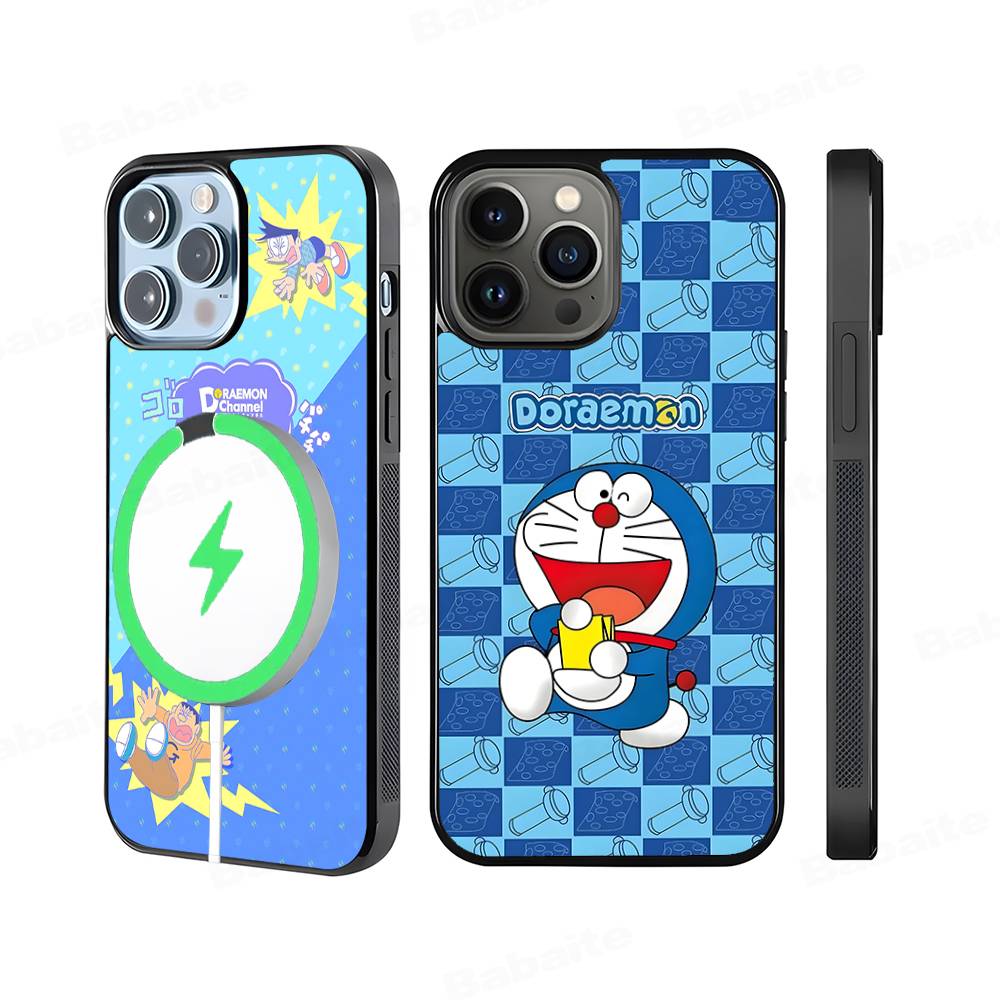 Cute Cartoon-u-Doraemons-t Phone Case For IPhone 17 Air 16 15 14 13 12 11 Pro Max Plus For Magsafe Wireless Charge Cover