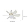 E27 Потолочный вентилятор со светодиодной подсветкой 30 Вт AC86-265 В 110 В 220 В Вентилятор Светильник для внутреннего офисного рынка Белый свет Люстра Вентилятор