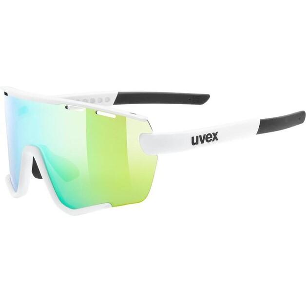 Очки спортивные Uvex Sportstyle 236 белые зеленые для велоспорта