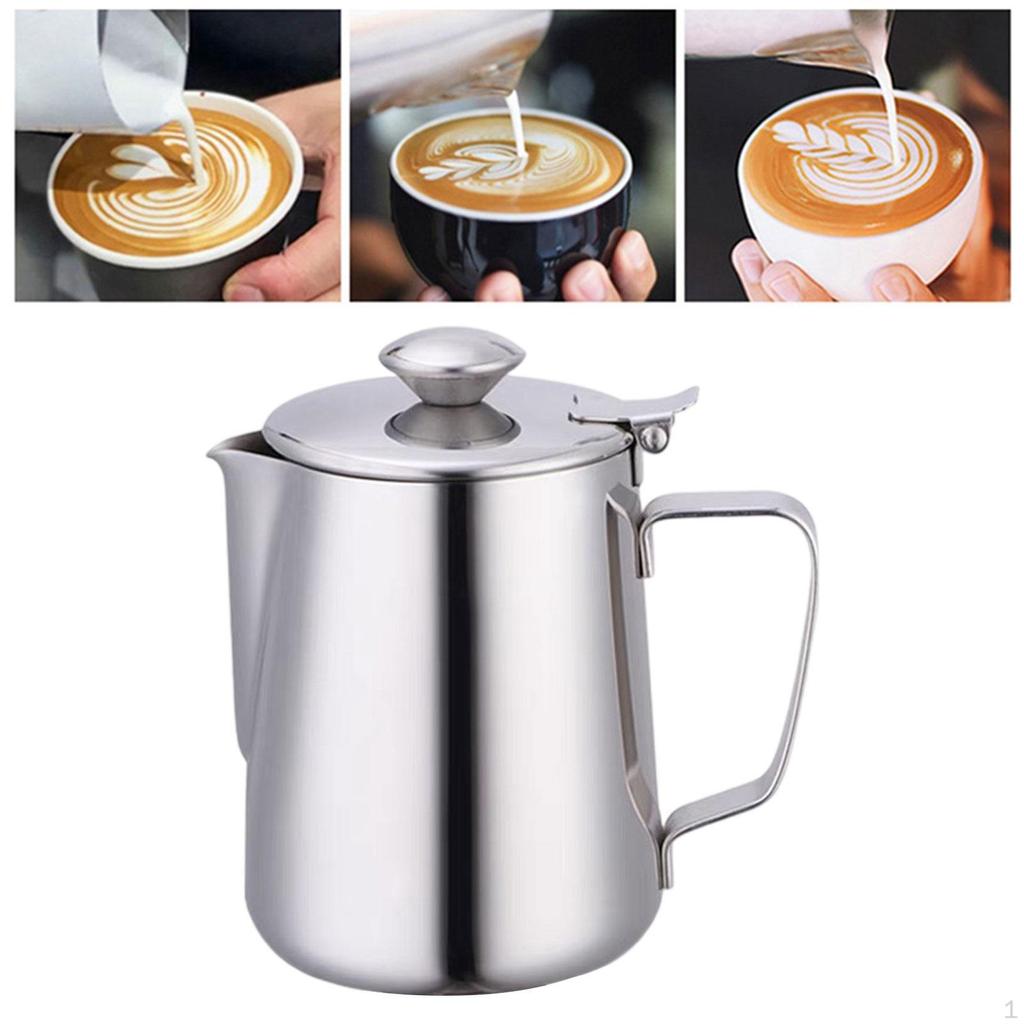Milk Frothing Pitcher Barista Tool Espresso Machine Accessory Steaming for Home