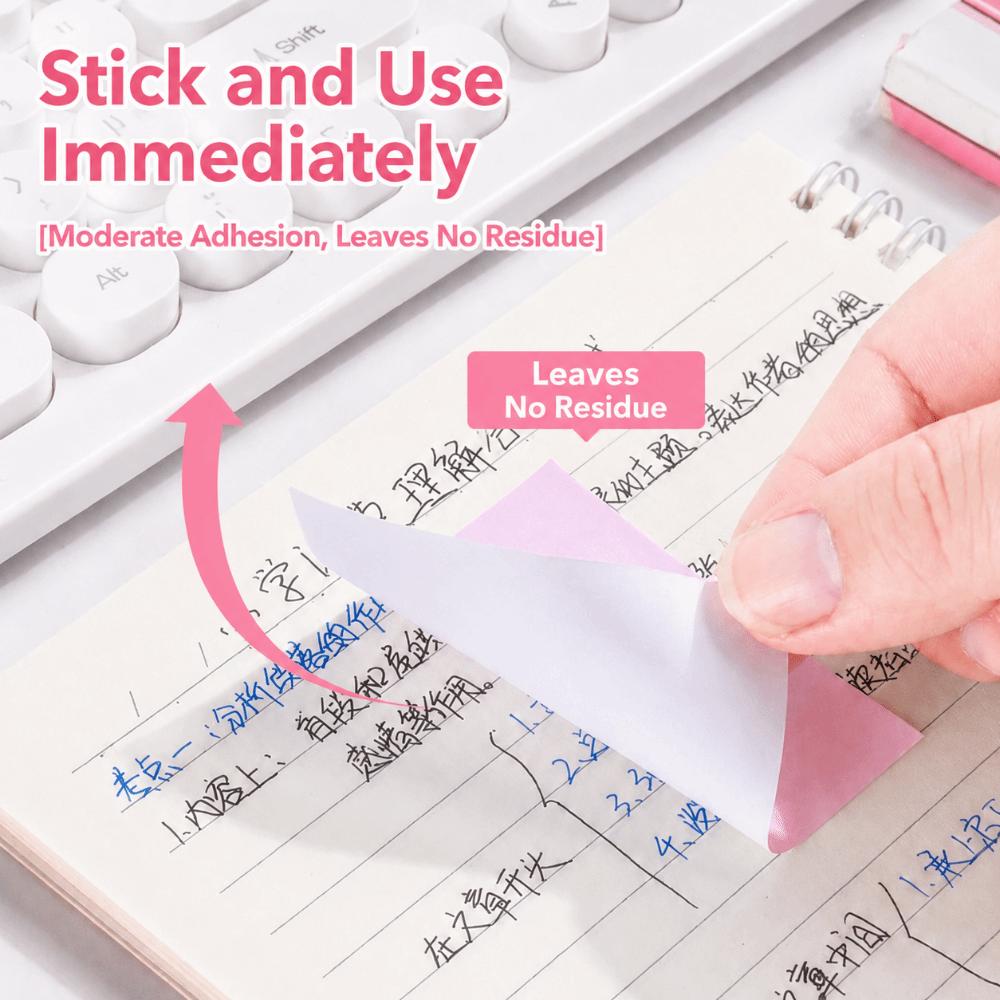 300pcs Square Sticky Notes Gradient Color Sticky Note Pads Self-Adhesive Note Pads  Annotation