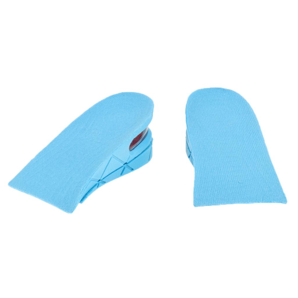 Invisible 2 Layer Height Increase Shoe Pad Inserts Air Cushion Taller Insoles