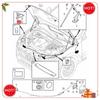 Durable-32219336 Left Front Hood Lock Bracket Safety Lock Catch For Volvo XC60 2018- Car Bonnet Hook Catch Brace