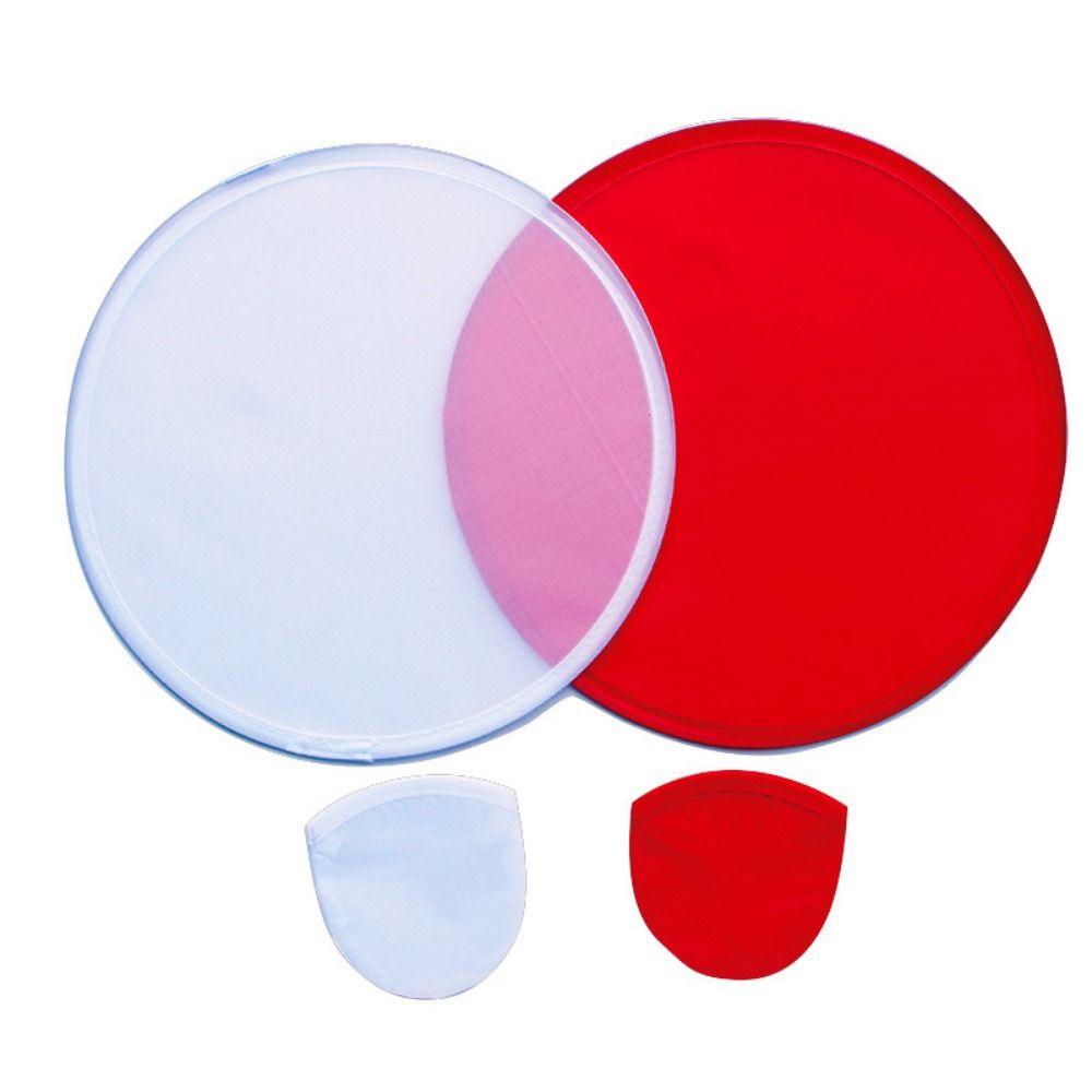 2023 Collapsible with Pocket Round Nylon Folding Fans Circular Fan for Outdoor Child Toy