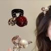 Holder Daily Use Sweet Headwear French Mini Hair Claws for Women Girls Rhinestone Bangs Ponytail Styles Pearl Shark Clips