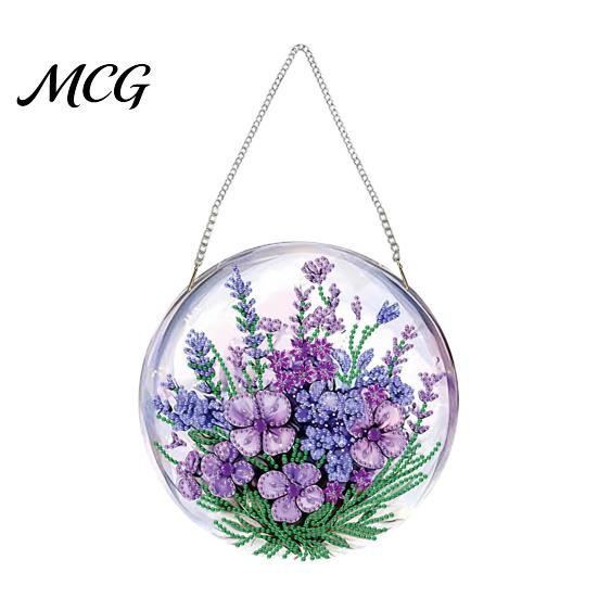 Sparkly Window Hanging Decoration Diamond Art Suncatcher Kit, DIY Sun Catcher Craft Home Decor Acrylic Decoration, Faux Project for Adults 5D