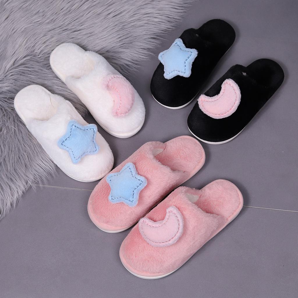 Shoes for Women Winter Men Couples Cotton Slippers Soft Thick Sole Non-slip Bedroom House Slippers Zapatos De Mujer Women Shoes