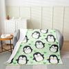 Penguin Blanket Soft Cute Penguins Flannel Fleece Throw Blanket Lightweight Fuzzy Plush Blanket for Couch Bed Sofa Home Decor