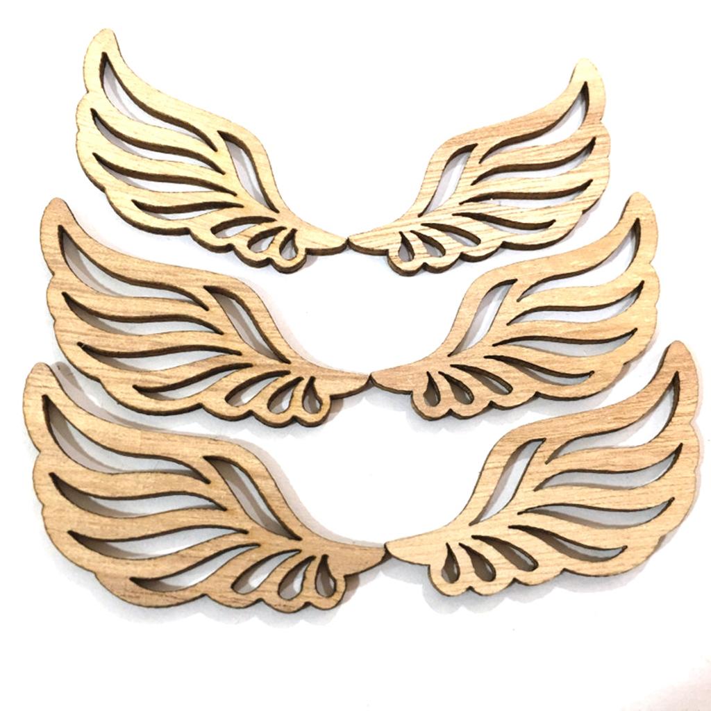 Винтажные украшения, натуральный DIY ремесло, граффити, орнамент, крылья ангела, деревянная фишка, кулон