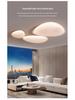 2025 Modern Pebble Cream Ceiling Lamp - Full Spectrum Eye Protection for Living Rooms
