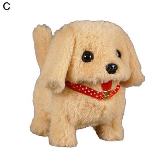 Детская электрическая плюшевая игрушка-собака, ходящая, лающая, виляющая хвостом, интерактивная игрушка-щенок, плюшевая игрушка, образовательная игрушка-симулятор животного для малышей, мальчиков и девочек