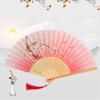 Летний подарок реквизит складной веер реквизит для фото инструмент шелковый складной веер ручка ручной веер украшение для дома