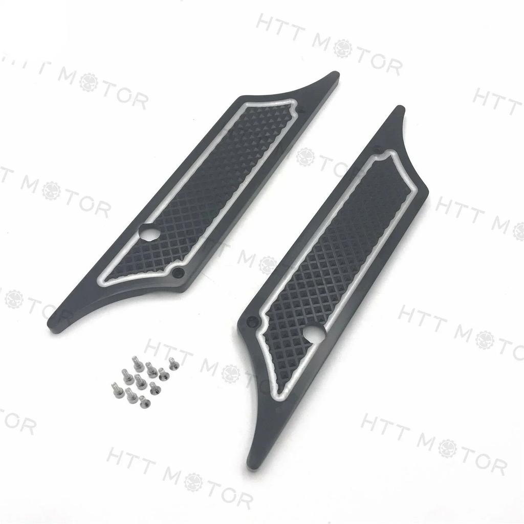 Edge CNC Cut Black Hard Bag Latch Cover For Harley Davidson Touring 1993-2013 Motorcycle Parts