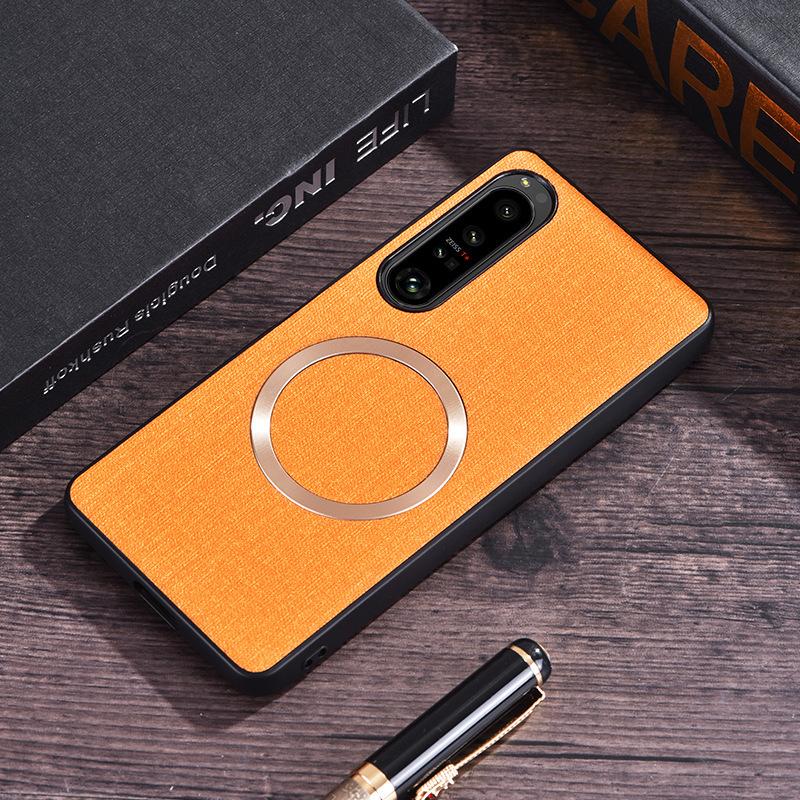 Применимо к Sony Xperia 10VI магнитный чехол для мобильного телефона CD-узор магнитная индукция xperia 5V однотонный тканевый узор защитный чехол
