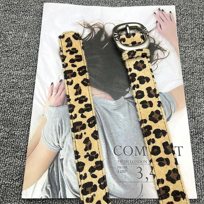 2025 Новый Люксовый Бренд Полоски Леопарда Змеи Зебры для Женщин Мужчин Круглая Булавка Золотая Пряжка Y2k Пояса для Платья Джинсов Костюмов