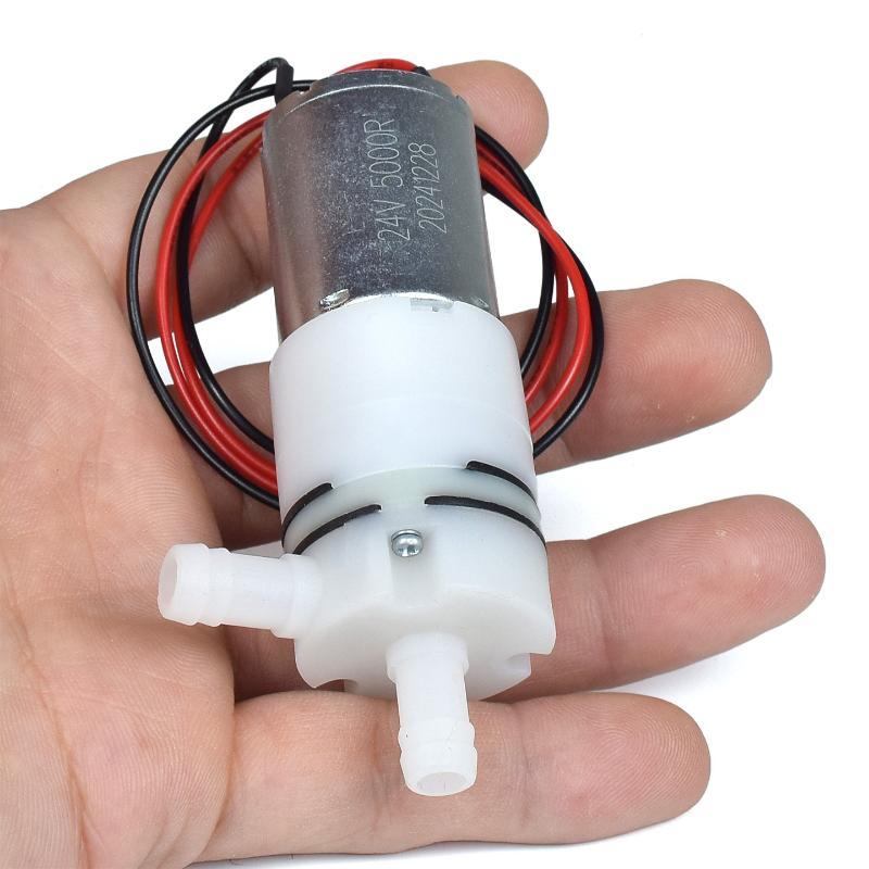 Mini 370 Motor Water Pump Large Flow DC 12V-24V Easy Installation for DIY Aquarium Dispenser Fountain Circulation