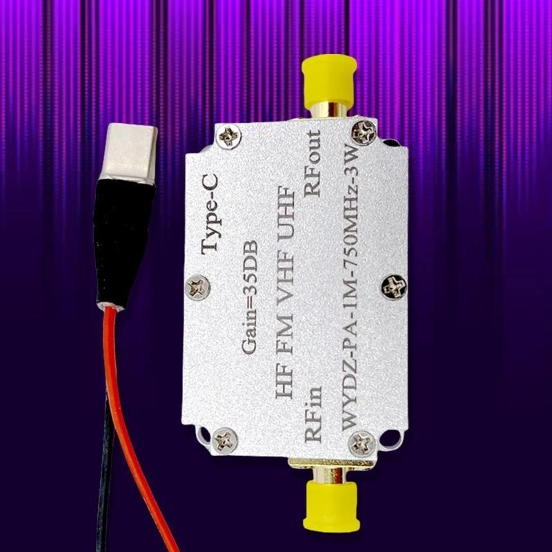 1-750MHz Radio Frequency Low Noise Broadband Signal Amplifier 35DB Gains Signal Receiver Module Board