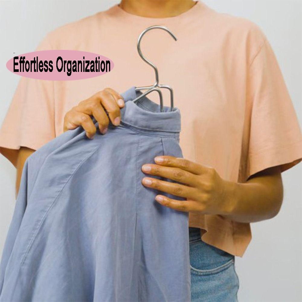 Non-Slip Space Saving Hangers Portable Collapsible Clothes Space Savers For Dorm Room