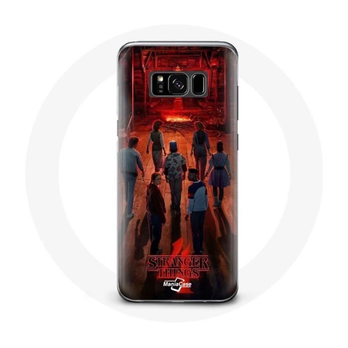 Чехол - Samsung - Galaxy S8 Plus - Красный - Мягкий - Фан-арт Stranger Things Сезон 4