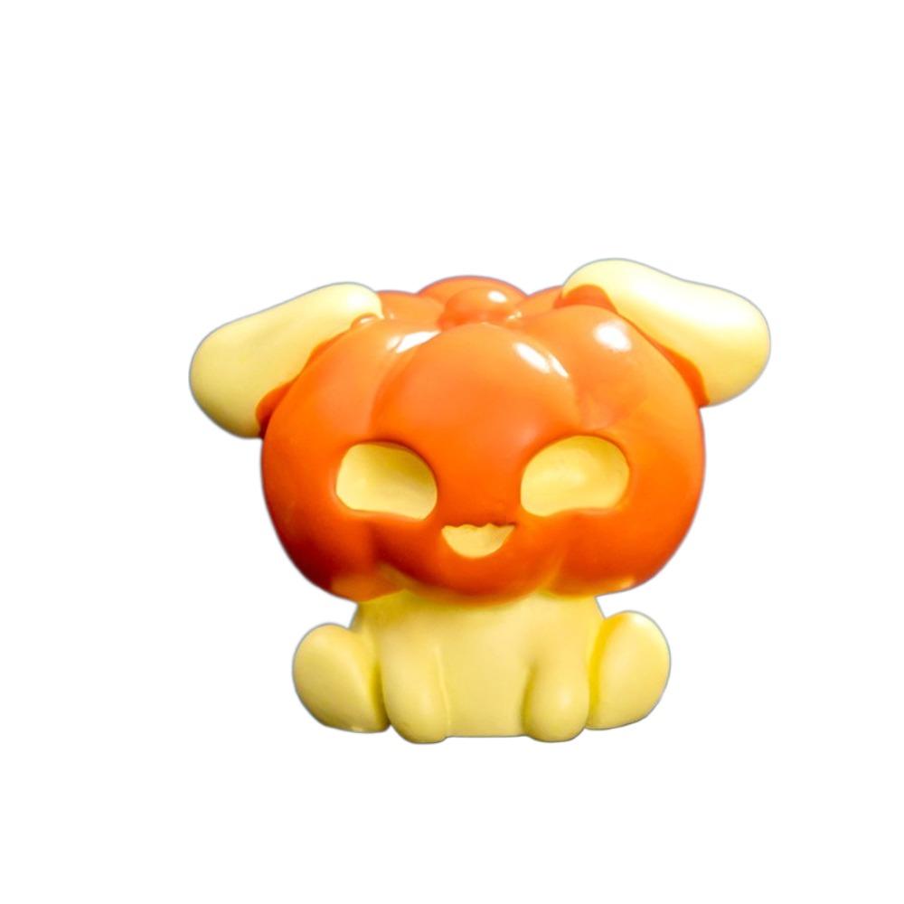 Witch Hat Mini Pumpkin Elf Resin Doll Candy Decorate Hallowmas Doll House Accessories Sitting Props Halloween Elf Miniatures